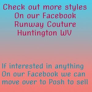 Check out our Facebook for more styles